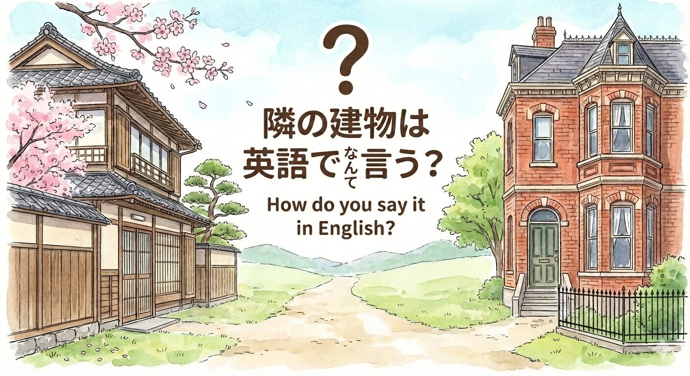 隣の建物は英語でなんて言う？