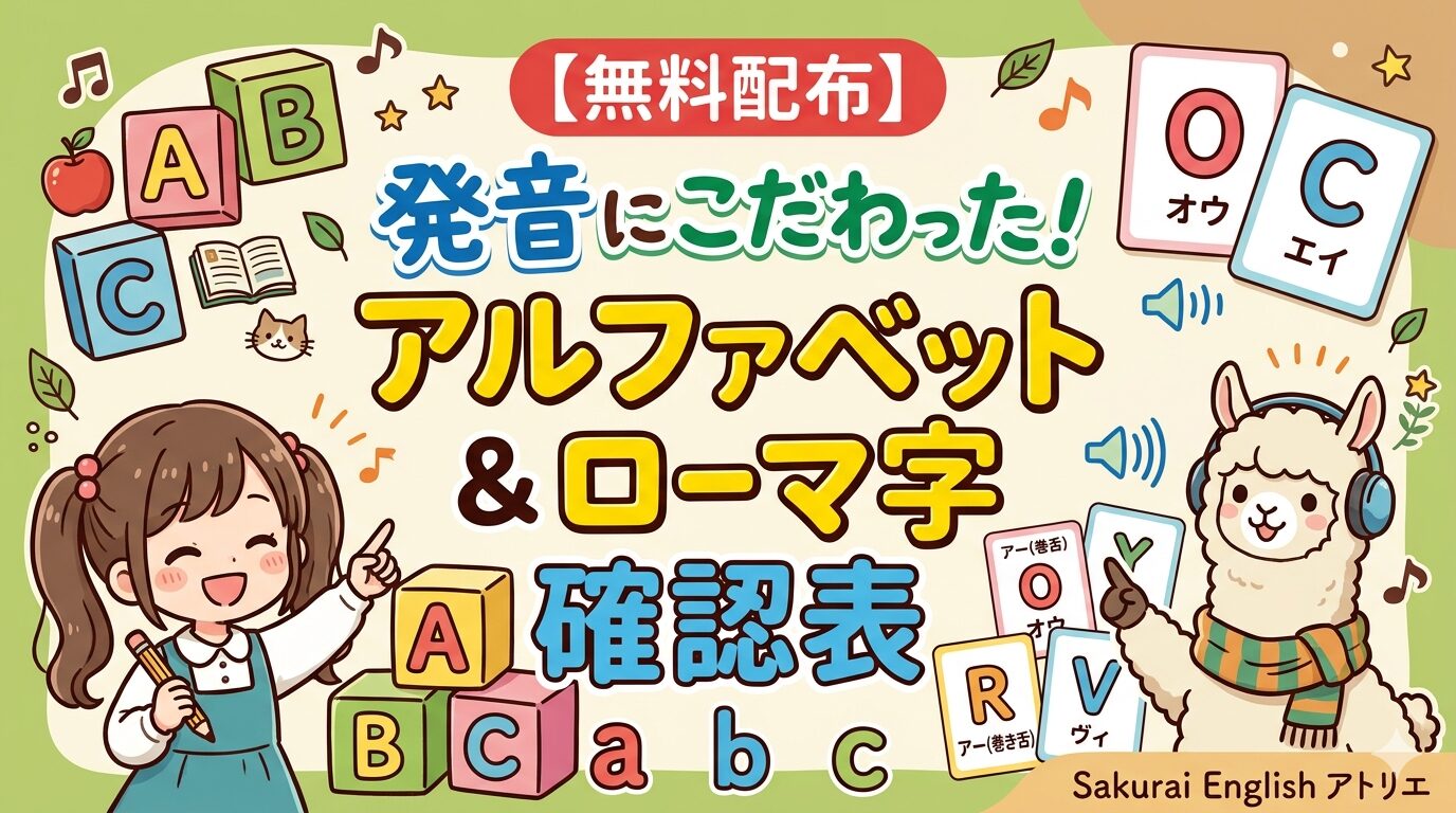 アルファベット・ローマ字確認表